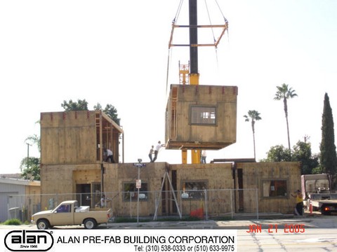 industrial and commercial prefabricated portable building, modular building, permanent installation, compliant to IBC, CBC, ADA. Factory direct from Los Angeles California