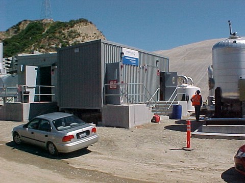 Steel Control Room at landfill