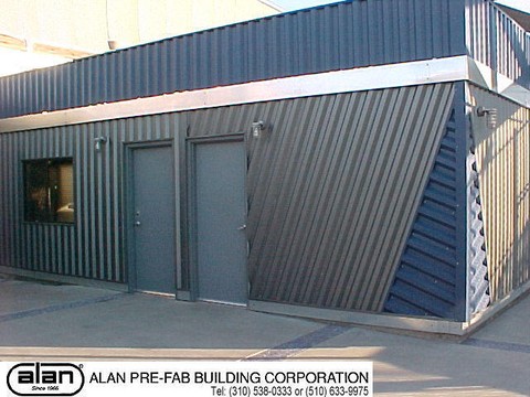 industrial and commercial prefabricated portable building, modular building, permanent installation, compliant to IBC, CBC, ADA. Factory direct from Los Angeles California