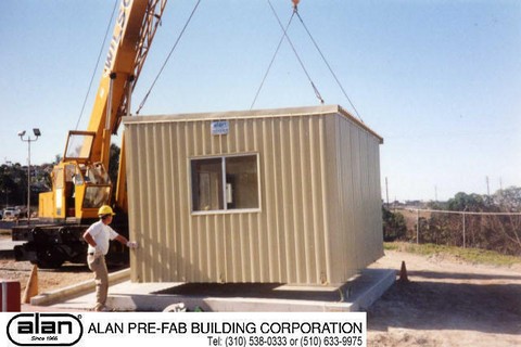 Steel frame industrial prefabricated portable building, SCADA, UPS enclosure, Control Room, compliant to IBC, CBC, ADA. Factory direct from Los Angeles California