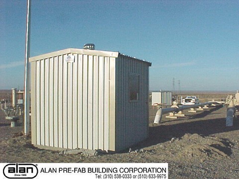 Steel frame industrial prefabricated portable building, SCADA, UPS enclosure, Control Room, compliant to IBC, CBC, ADA. Factory direct from Los Angeles California