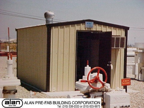 Steel frame industrial prefabricated portable building, SCADA, UPS enclosure, Control Room, compliant to IBC, CBC, ADA. Factory direct from Los Angeles California