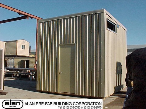 Steel frame industrial prefabricated portable building, SCADA, UPS enclosure, Control Room, compliant to IBC, CBC, ADA. Factory direct from Los Angeles California