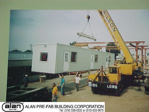 Steel frame industrial prefabricated portable building, SCADA, UPS enclosure, Control Room, compliant to IBC, CBC, ADA. Factory direct from Los Angeles California